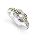 Newport Two-Tone Knot Diamond Ring