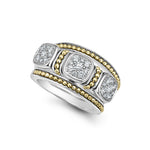 Rittenhouse Two-Tone Diamond Stacking Rings