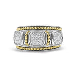 Rittenhouse Two-Tone Diamond Stacking Rings