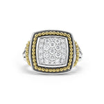 Rittenhouse Two-Tone Diamond Square Ring