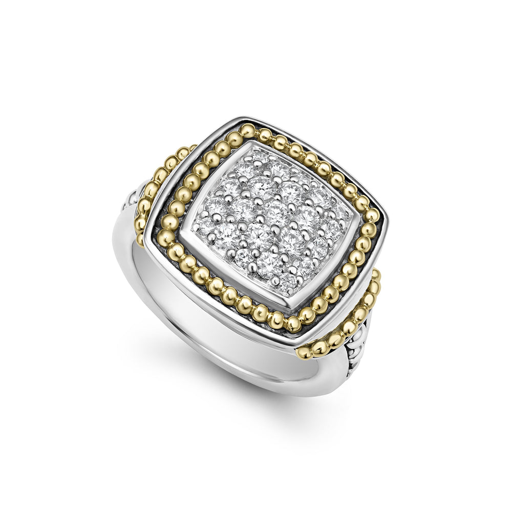 Rittenhouse Two-Tone Diamond Square Ring