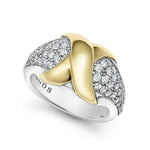 Embrace 18K Gold X Diamond Ring