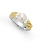 Luna Two-Tone Caviar Pearl Ring