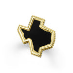 Anthem Black Agate Texas State Ring