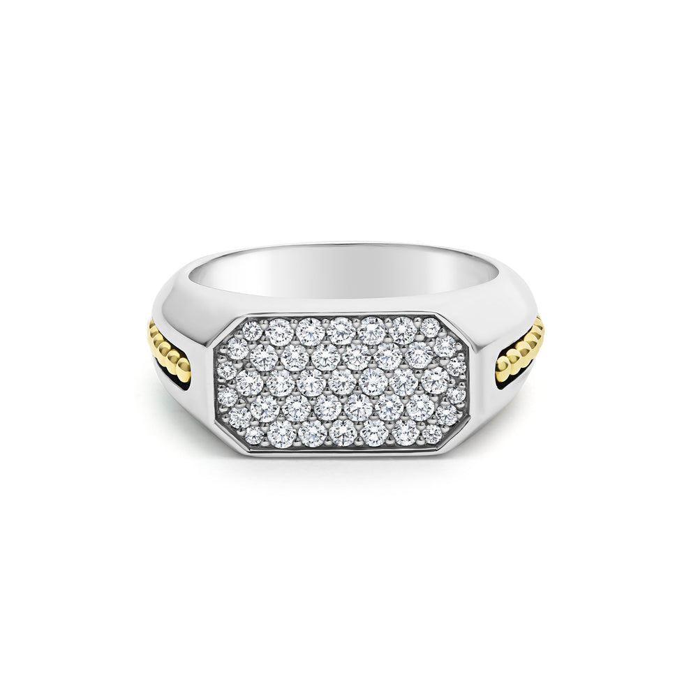 Anthem Two-Tone Octagon Diamond Ring