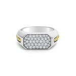 Anthem Two-Tone Octagon Diamond Ring