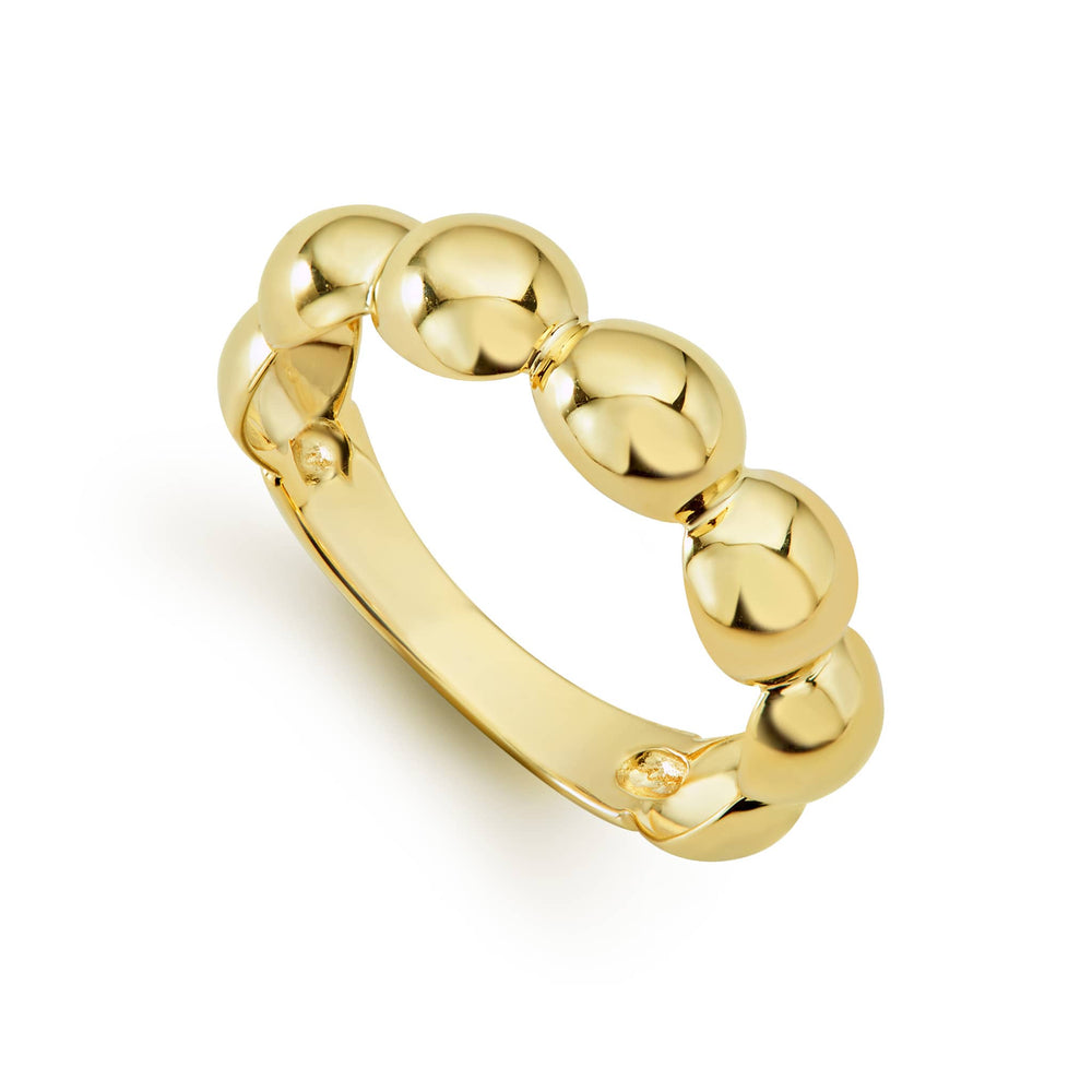 Caviar Gold 18K Gold Fluted Ring