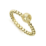 Caviar Gold 18K Gold Flower Bud Ring