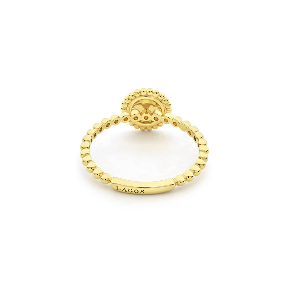 Caviar Gold 18K Gold Circle Ring