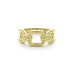 Signature Caviar 18K Gold Link Ring