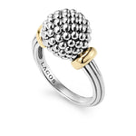 Signature Caviar Two-Tone Caviar Ball Ring