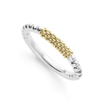 Caviar Icon Two-Tone Caviar Stacking Ring