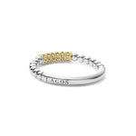 Caviar Icon Two-Tone Caviar Stacking Ring