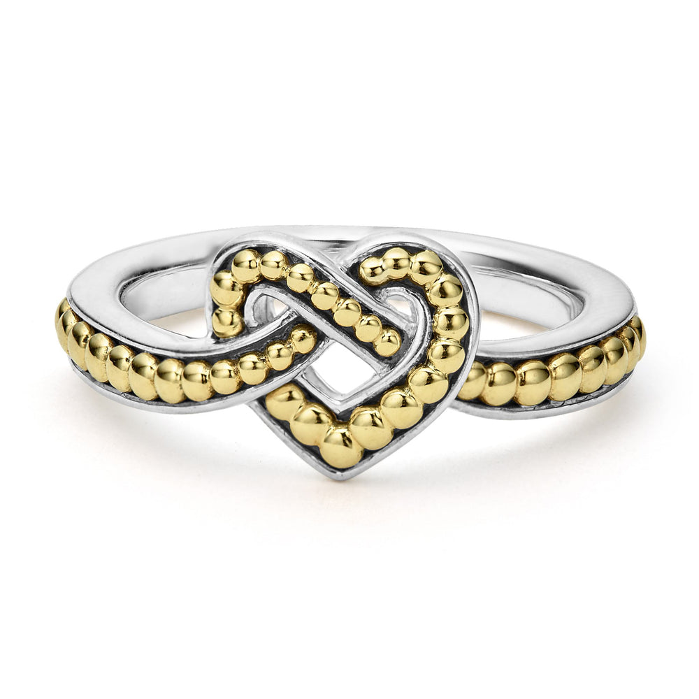 Beloved Small Two-Tone Heart Ring