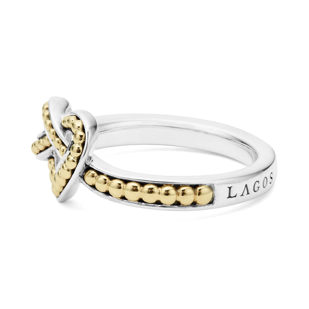 Beloved Small Two-Tone Heart Ring