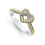 Beloved Small Two-Tone Heart Ring