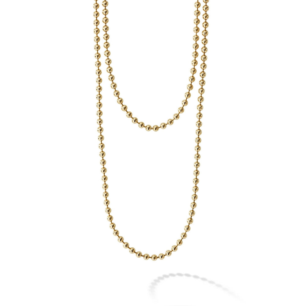 Caviar Gold 18K Gold Beaded Necklace