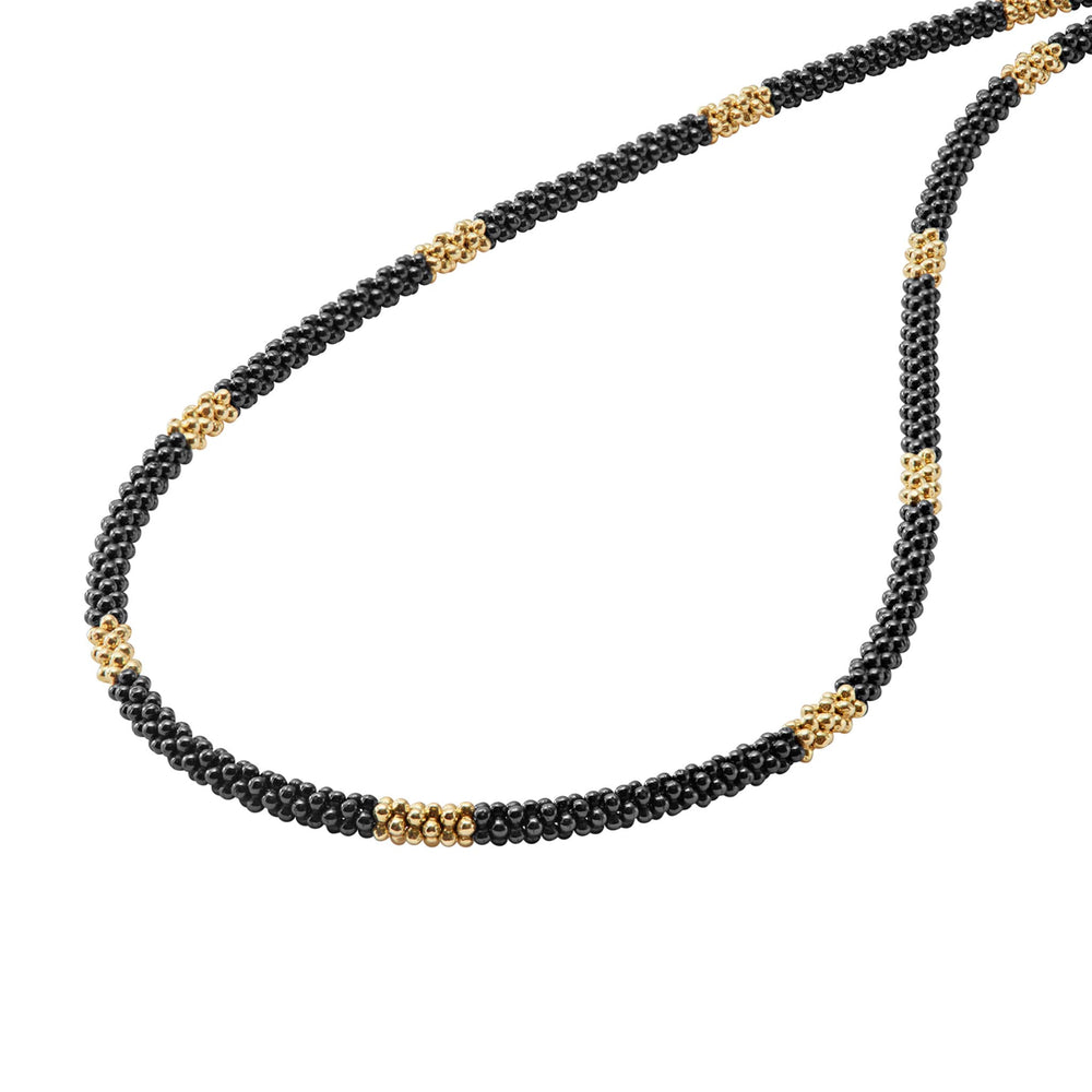 Ceramic Black|caviar necklace,lagos necklace,statement necklace,beaded necklace