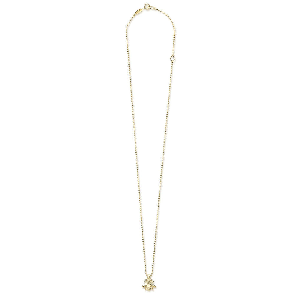Rare Wonders 18K Gold Honeybee Pendant Necklace