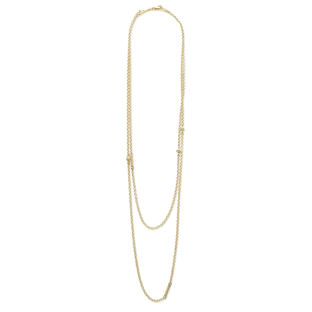 Caviar Gold 32 Inch Gold Caviar Chain Necklace