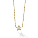 Signature Caviar 18K Gold and Diamond Star Chain Necklace