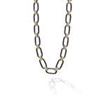 Signature Caviar 18K Gold and Black Ceramic Link Necklace | 6mm