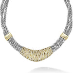 Caviar Lux Statement Two-Tone Caviar Diamond Necklace