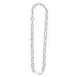 Signature Caviar Sterling Silver Link Necklace