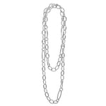 Signature Caviar Sterling Silver Link Necklace