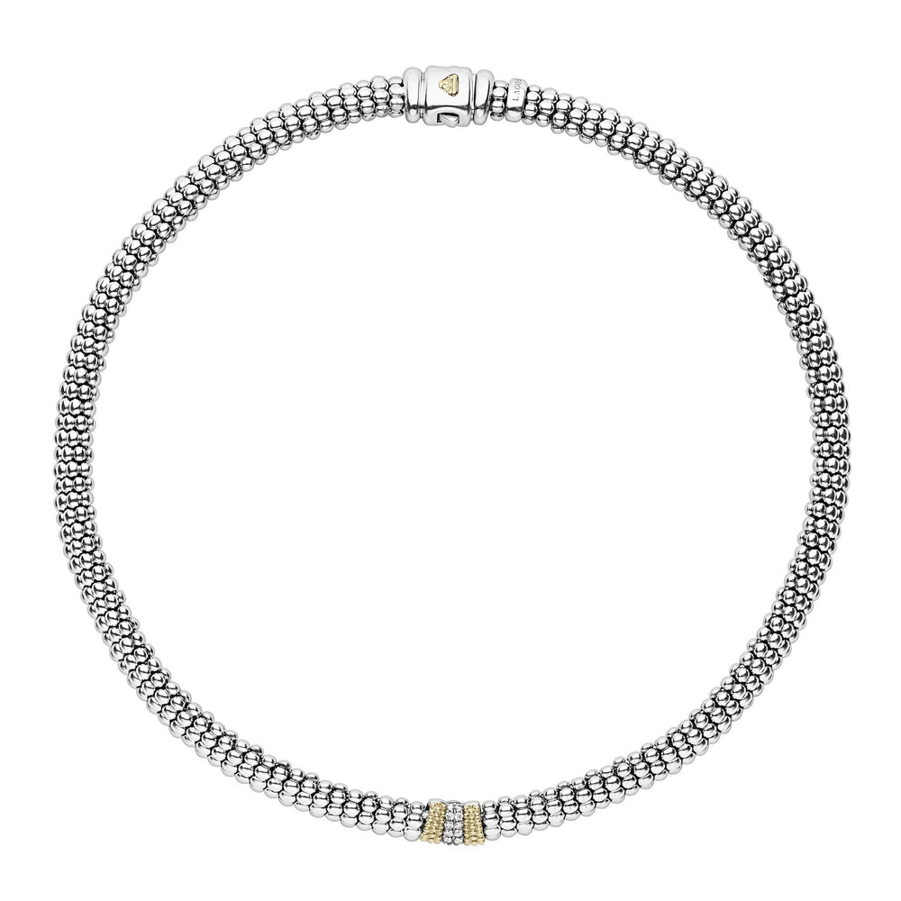 Caviar Lux Single Station Diamond Caviar Necklace