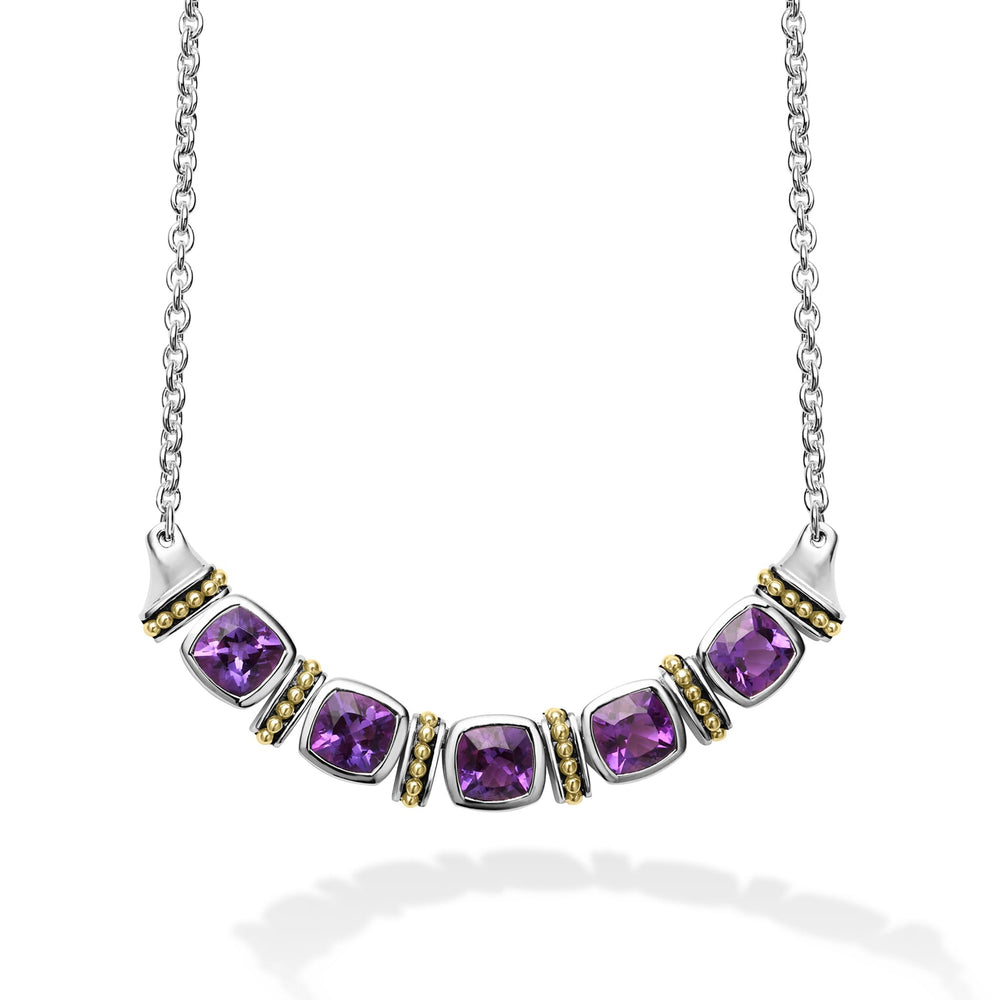 Rittenhouse Five Station Amethyst Necklace