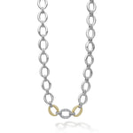 Caviar Lux Single Station Diamond Link Necklace