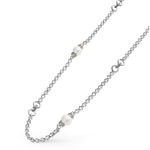 Luna Five Pearl Link Necklace
