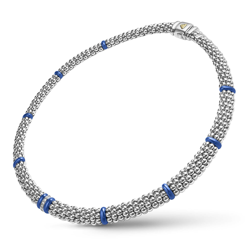 Blue Caviar Single Station Diamond Caviar Necklace