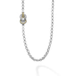 Newport Four Station Two-Tone Knot Necklace