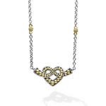 Beloved Two-Tone Heart Chain Necklace