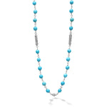 Caviar Icon Turquoise Beaded Necklace