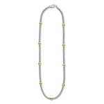 Signature Caviar 18K Gold Station Necklace