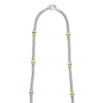 Signature Caviar 18K Gold Station Necklace