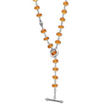 Caviar Icon Long Citrine Beaded Necklace