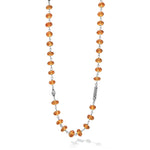 Caviar Icon Long Citrine Beaded Necklace