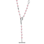Caviar Icon Pink Ceramic Beaded Necklace
