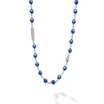 Caviar Icon Long Ultramarine Ceramic Beaded Necklace