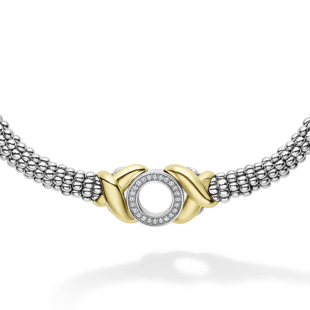 Embrace 18K Gold XO Diamond Necklace