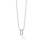 Caviar Spark Small Linear Diamond Pendant Necklace