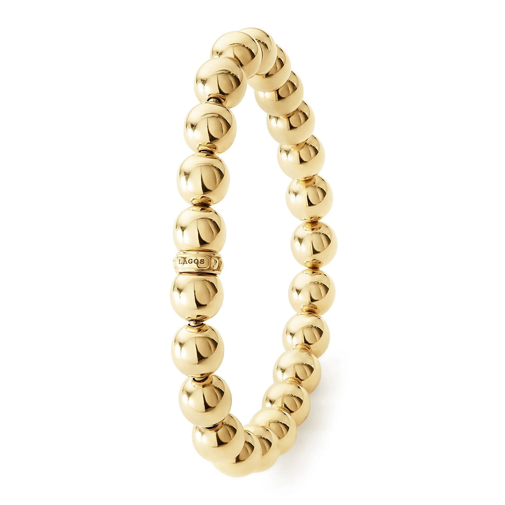 Caviar Gold 18K Gold Bead Bracelet | 8mm