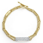 Signature Caviar Superfine Double Link Diamond Bracelet