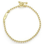 Signature Caviar 18K Gold Beaded Toggle Bracelet