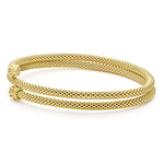 Caviar Gold 18K Gold Double Wrap Bracelet