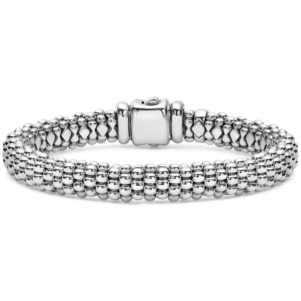 Signature Caviar Silver Caviar Bracelet | 9mm